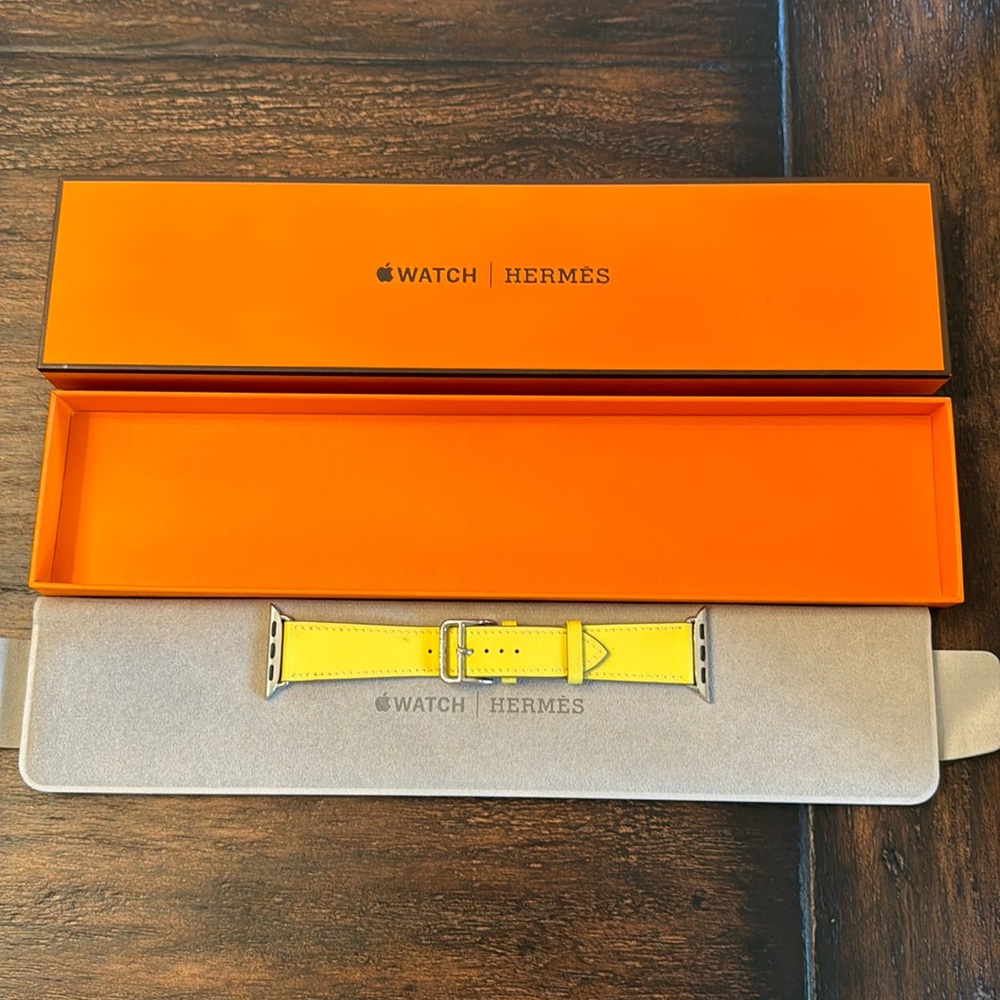 41mm Hermes Apple watch band yellow